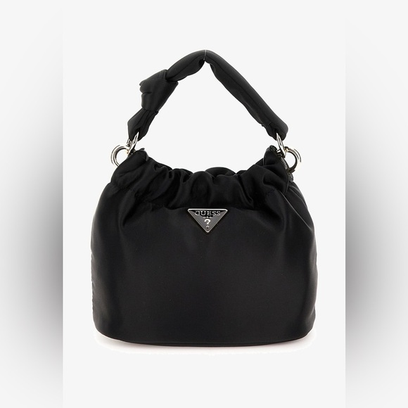 New GUESS Black Crossbody Bag with Chain Strap - Picture 1 of 7